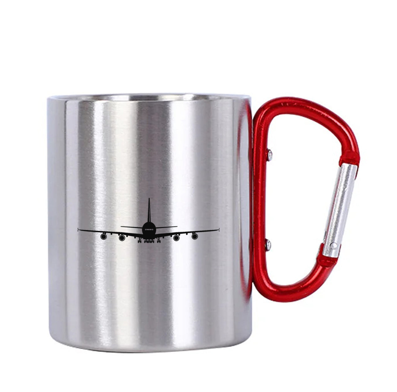 Airbus A380 Silhouette Designed Stainless Steel Outdoors Mugs