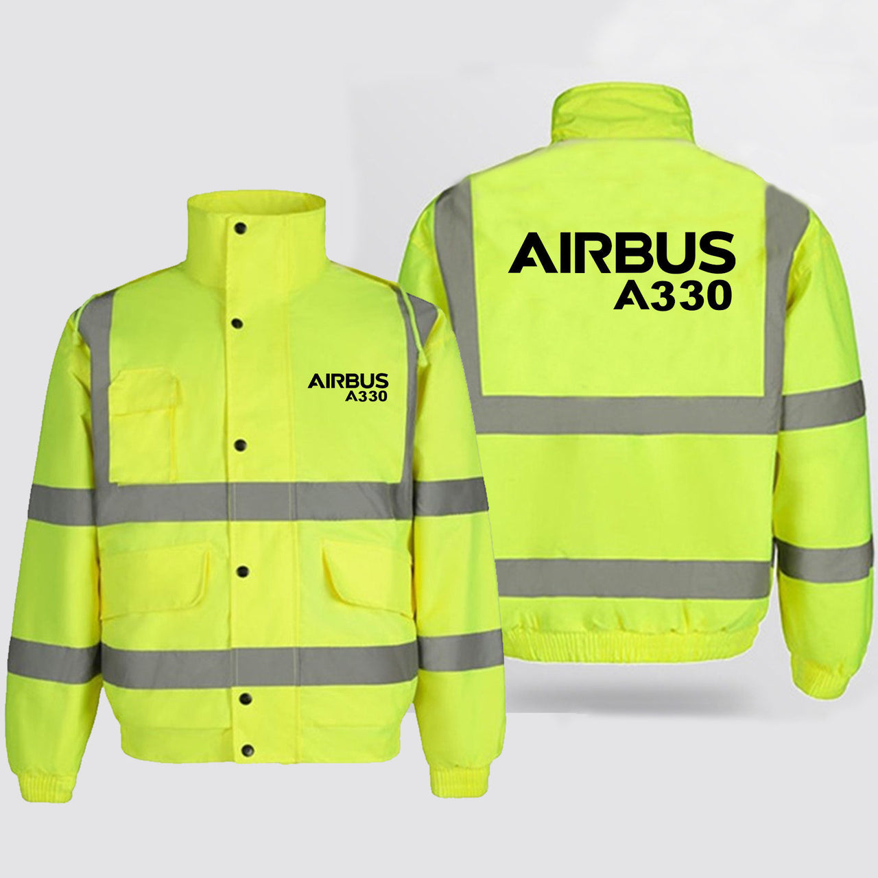 Airbus A330 & Text Designed Reflective Winter Jackets