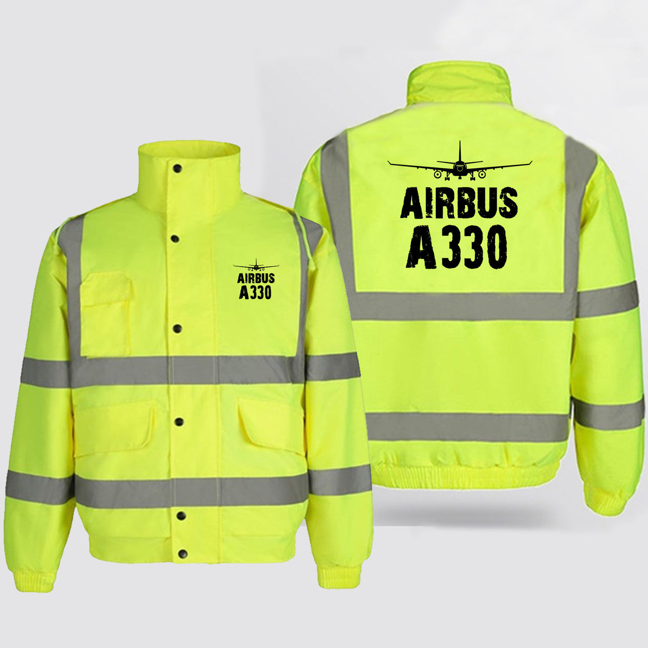 Airbus A330 & Plane Designed Reflective Winter Jackets