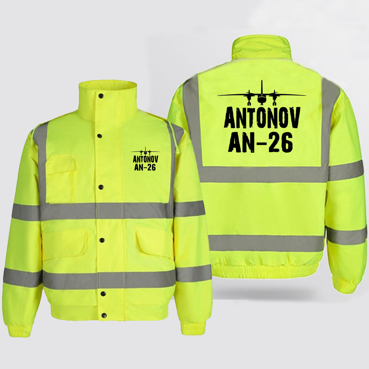 Antonov AN-26 & Plane Designed Reflective Winter Jackets