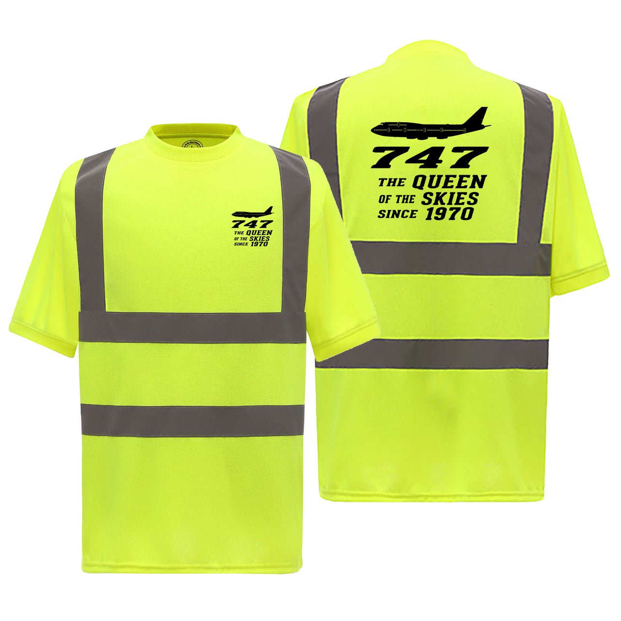 Boeing 747 - Queen of the Skies (2) Designed Reflective T-Shirts