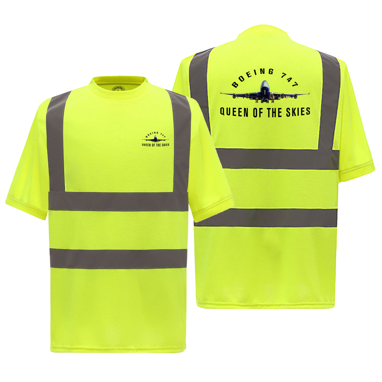 Boeing 747 Queen of the Skies Designed Reflective T-Shirts