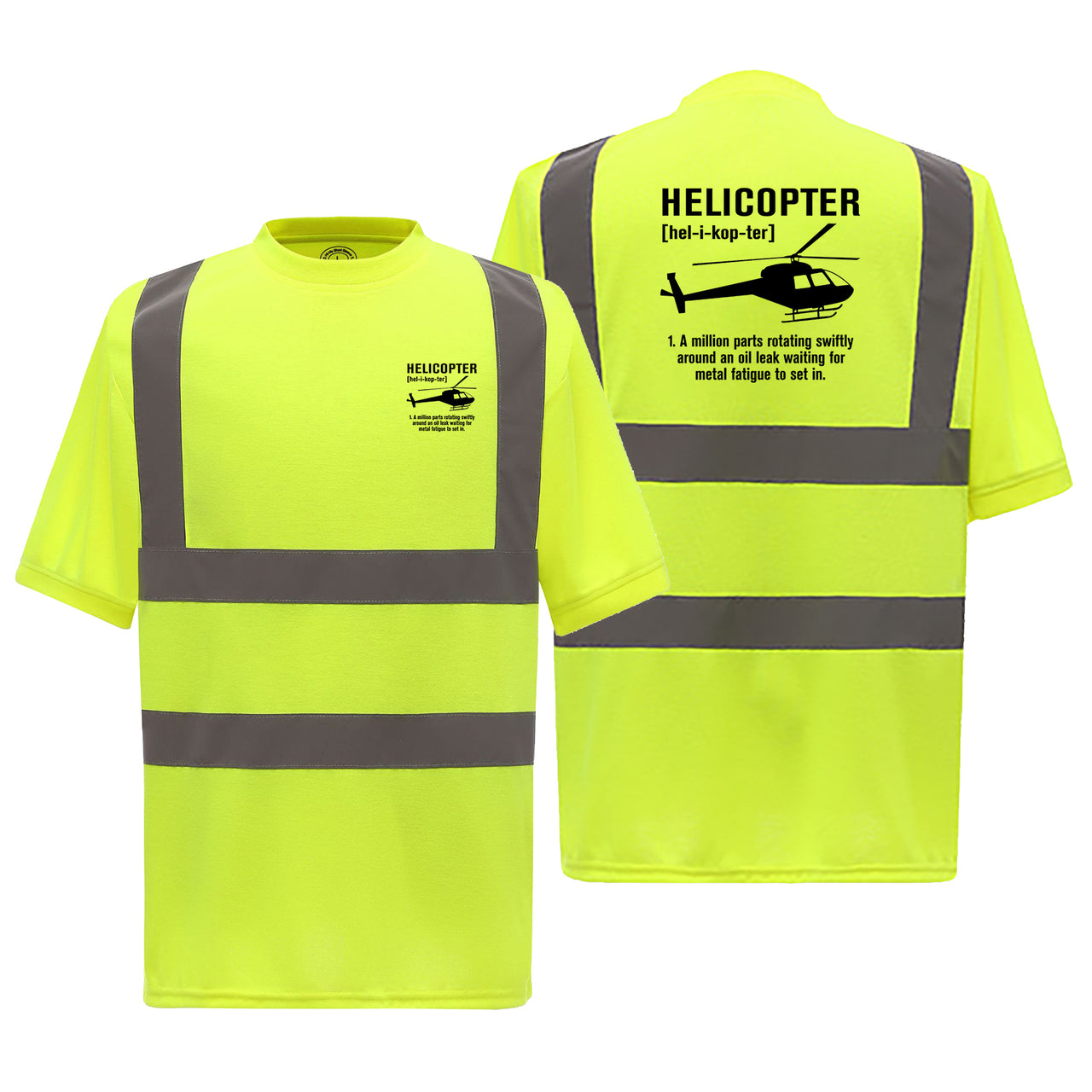 Helicopter [Noun] Designed Reflective T-Shirts