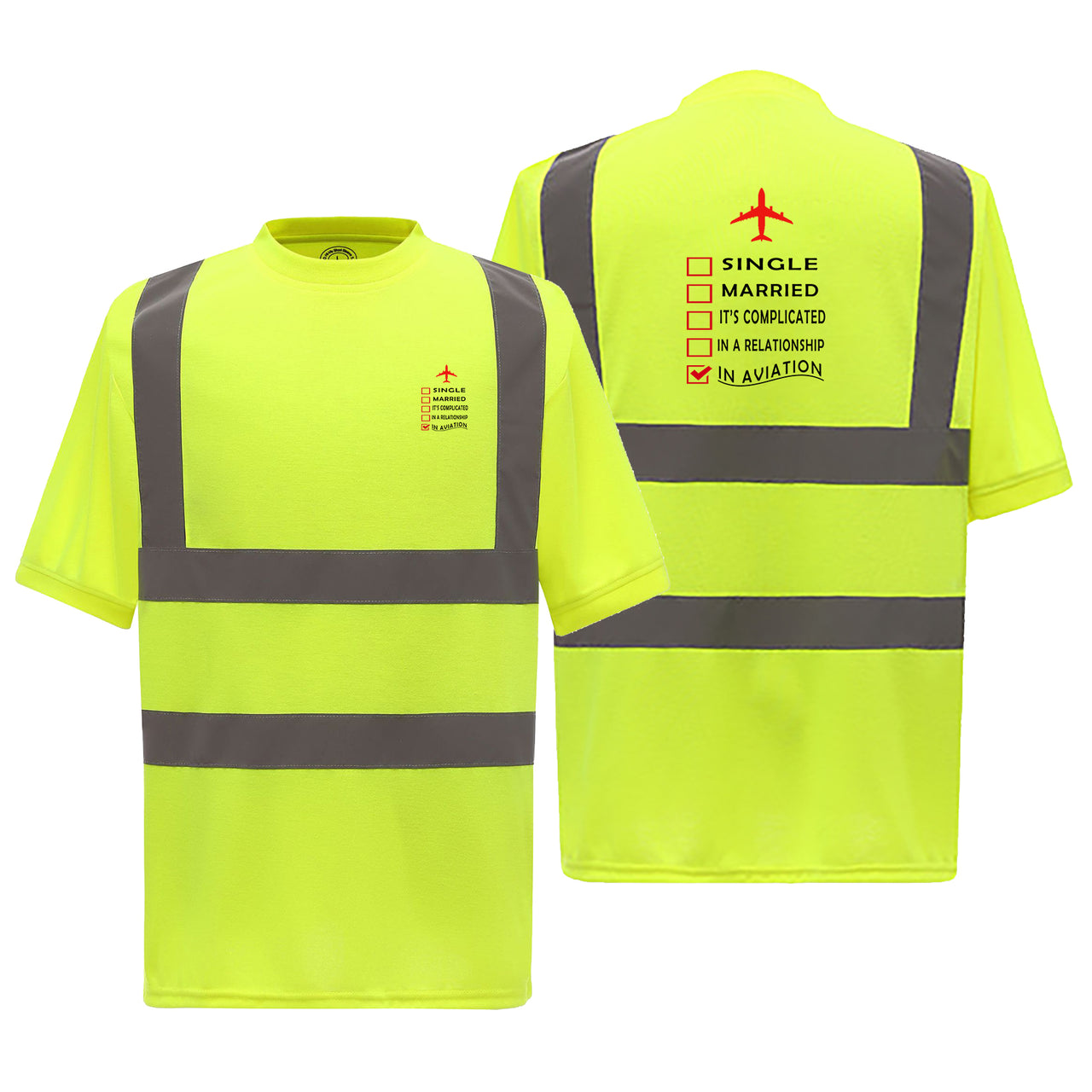 In Aviation Designed Reflective T-Shirts