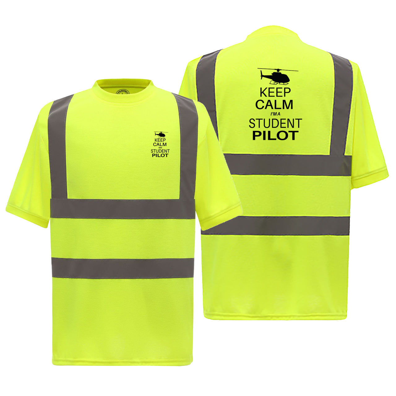 Student Pilot (Helicopter) Designed Reflective T-Shirts