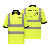 Thumbnail for Just Fly It Designed Reflective Polo T-Shirts