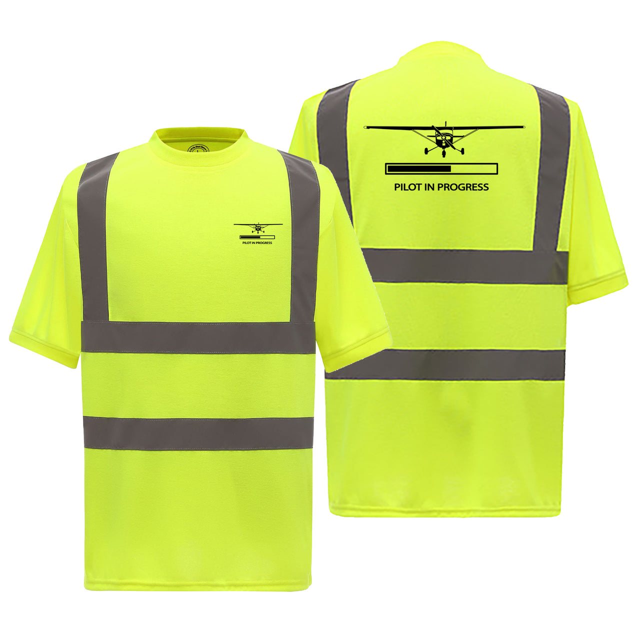 Pilot In Progress (Cessna) Designed Reflective T-Shirts