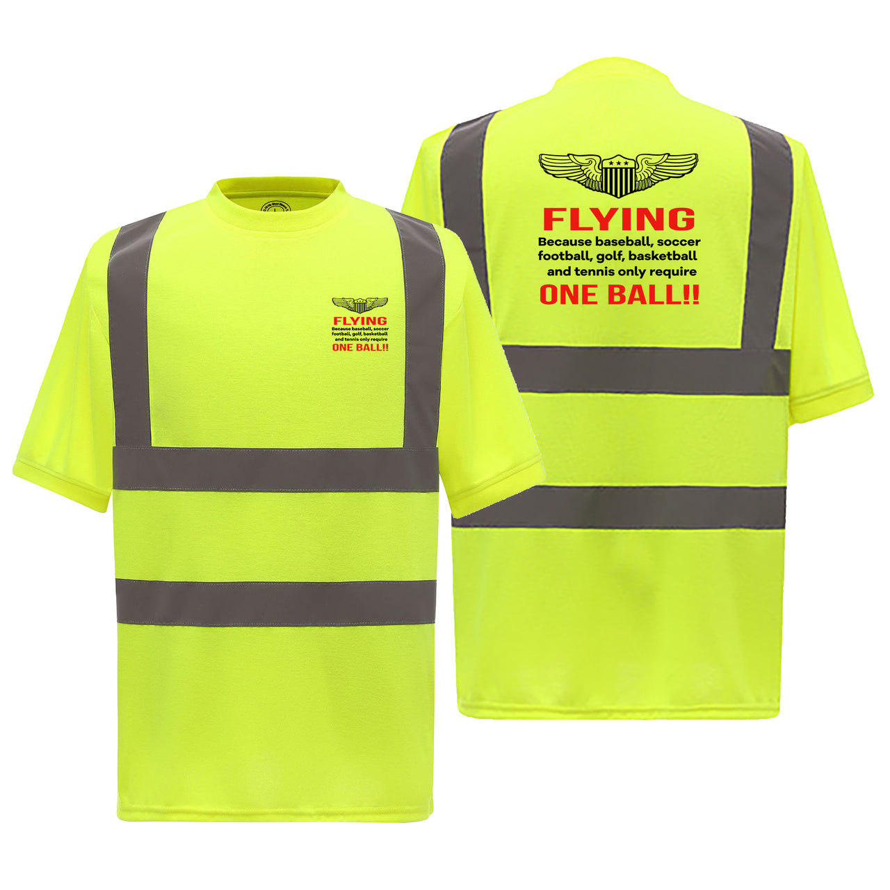 Flying One Ball Designed Reflective T-Shirts