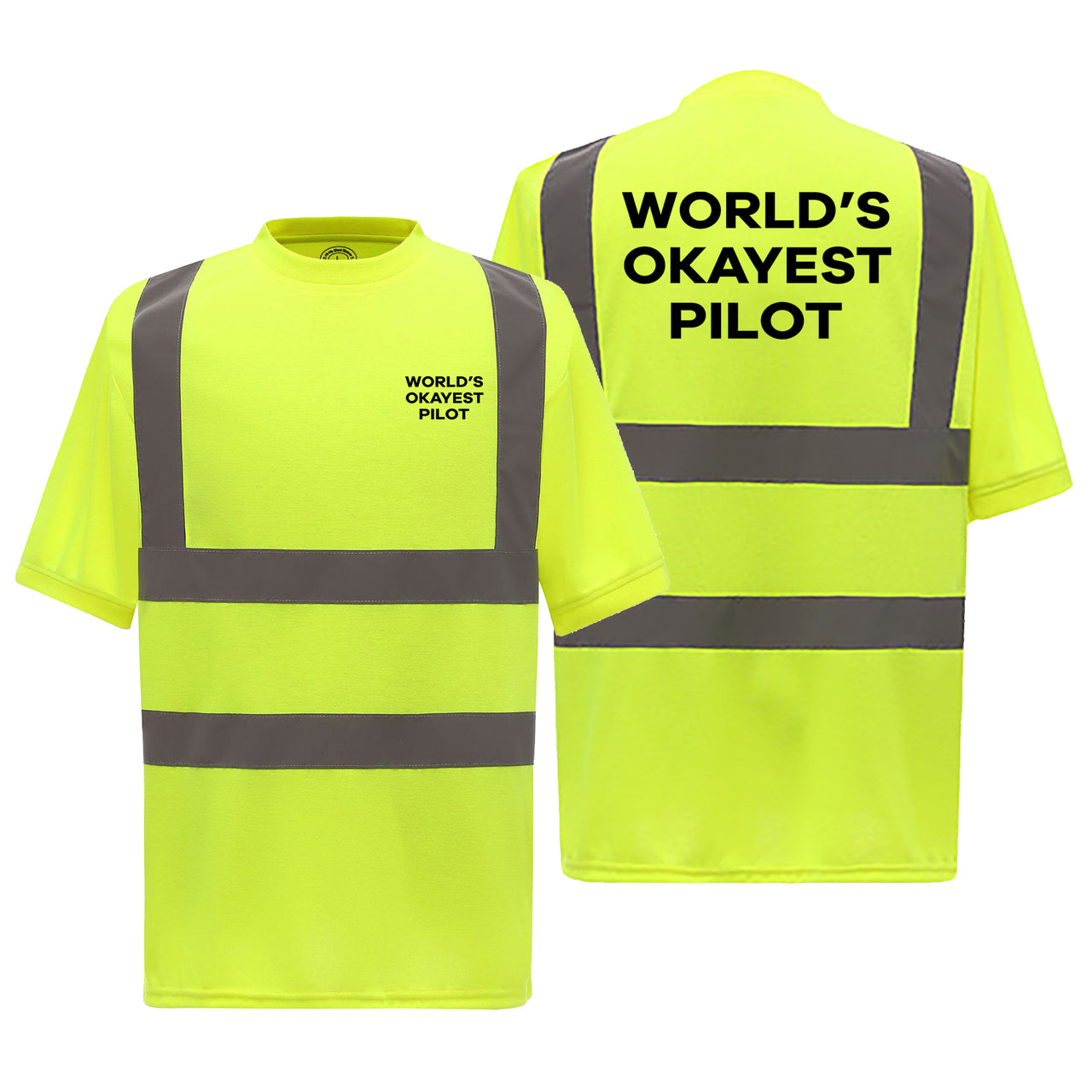 World's Okayest Pilot Designed Reflective T-Shirts