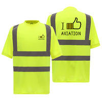 Thumbnail for I Like Aviation Designed Reflective T-Shirts