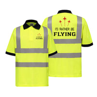 Thumbnail for I'D Rather Be Flying Designed Reflective Polo T-Shirts