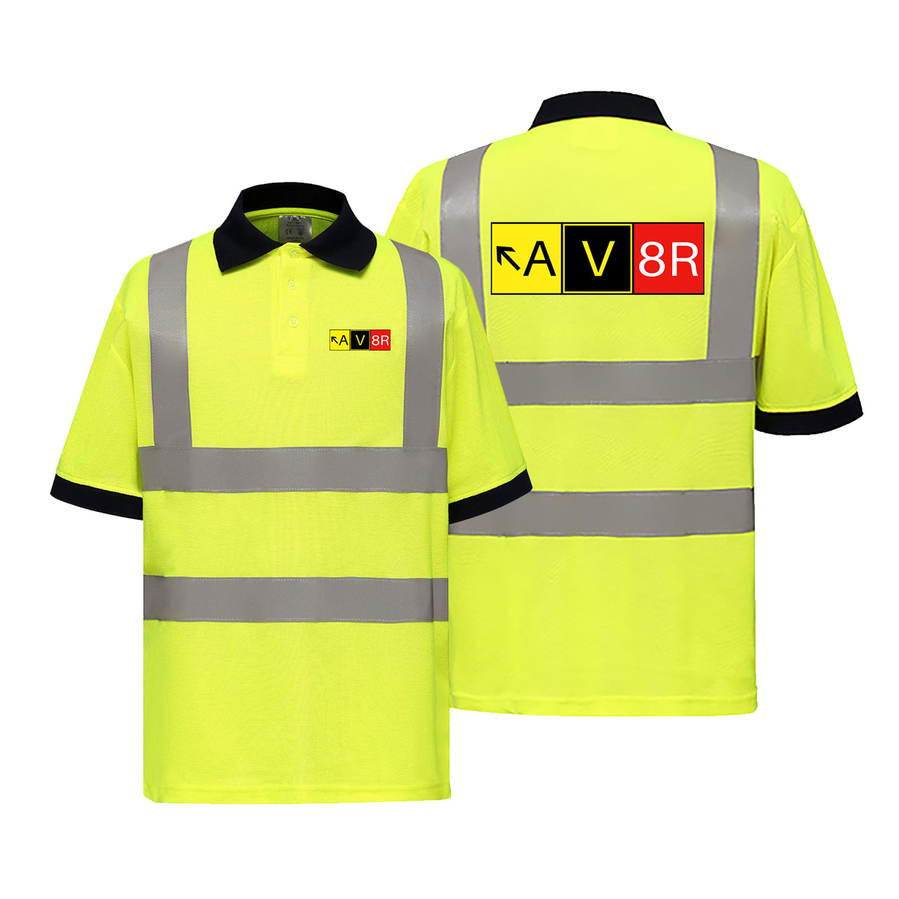 AV8R Designed Reflective Polo T-Shirts