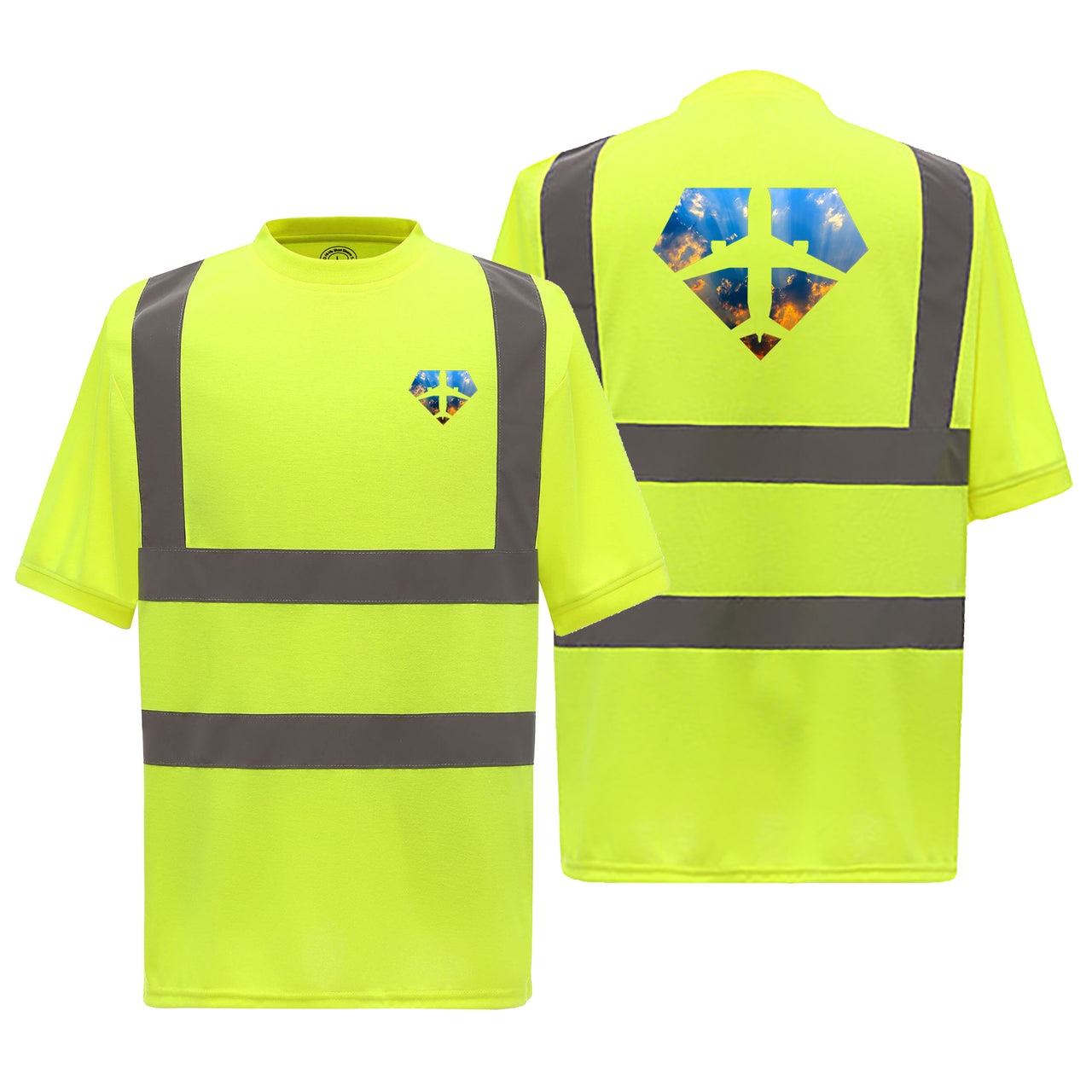 Supermen of The Skies (Sunrise) Designed Reflective T-Shirts