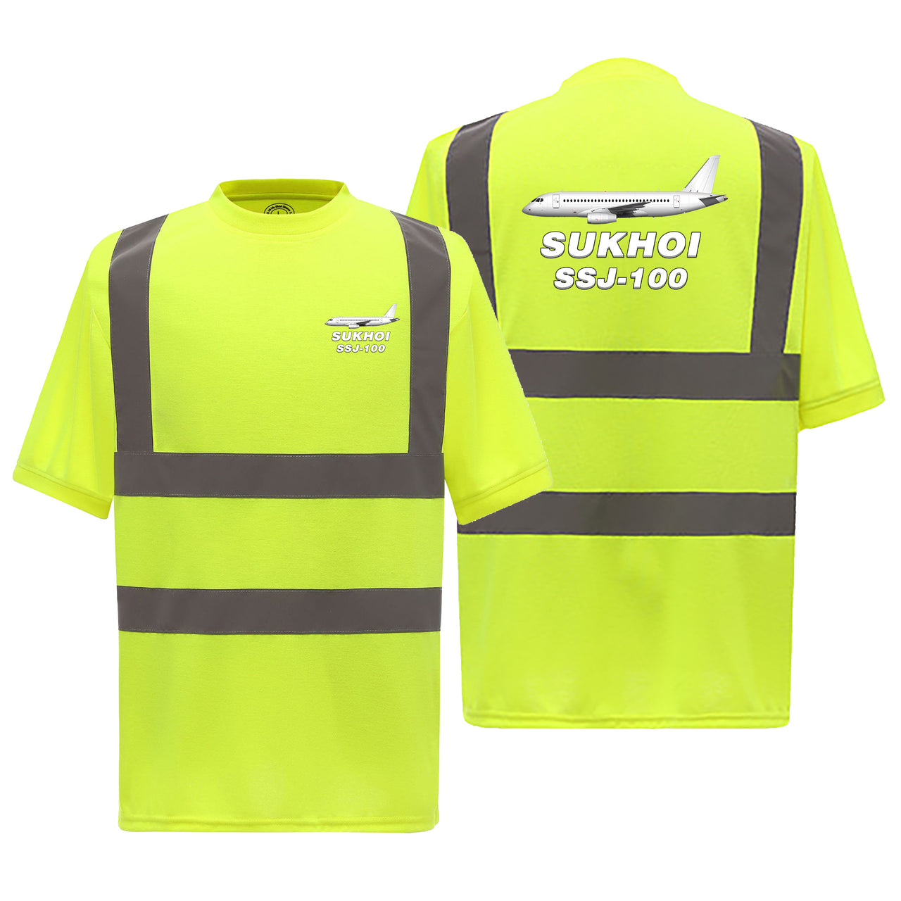 Sukhoi Superjet 100 Designed Reflective T-Shirts