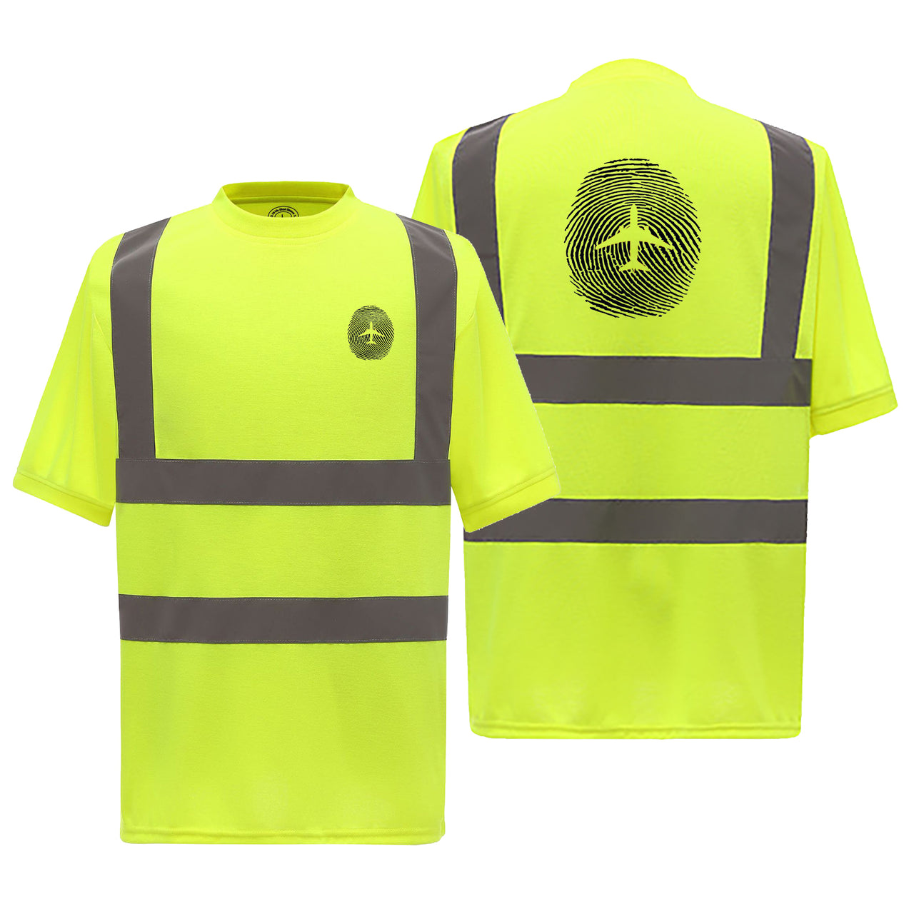 Aviation Finger Print Designed Reflective T-Shirts