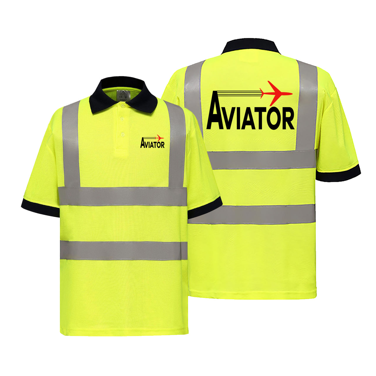 Aviator Designed Reflective Polo T-Shirts