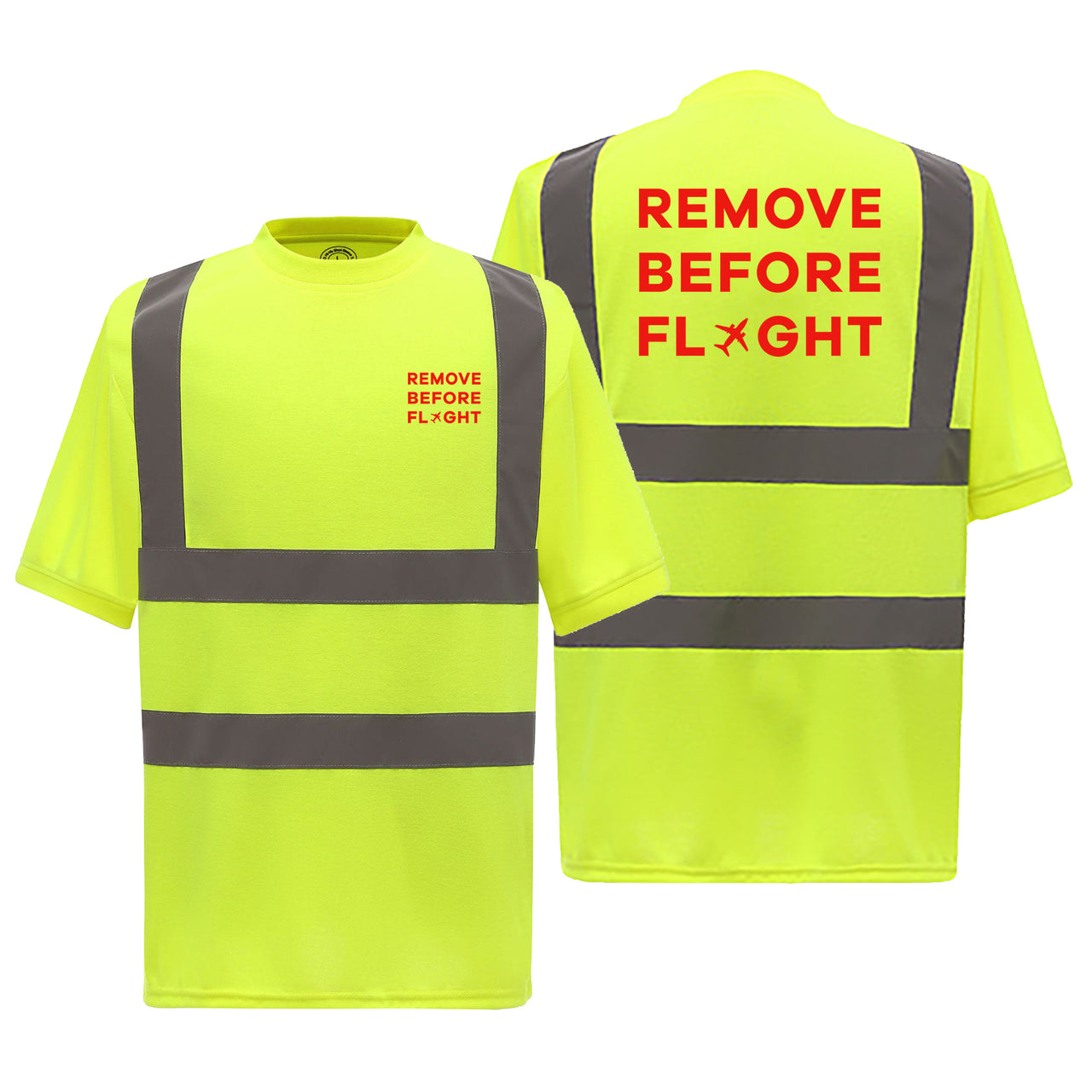 Remove Before Flight Designed Reflective T-Shirts