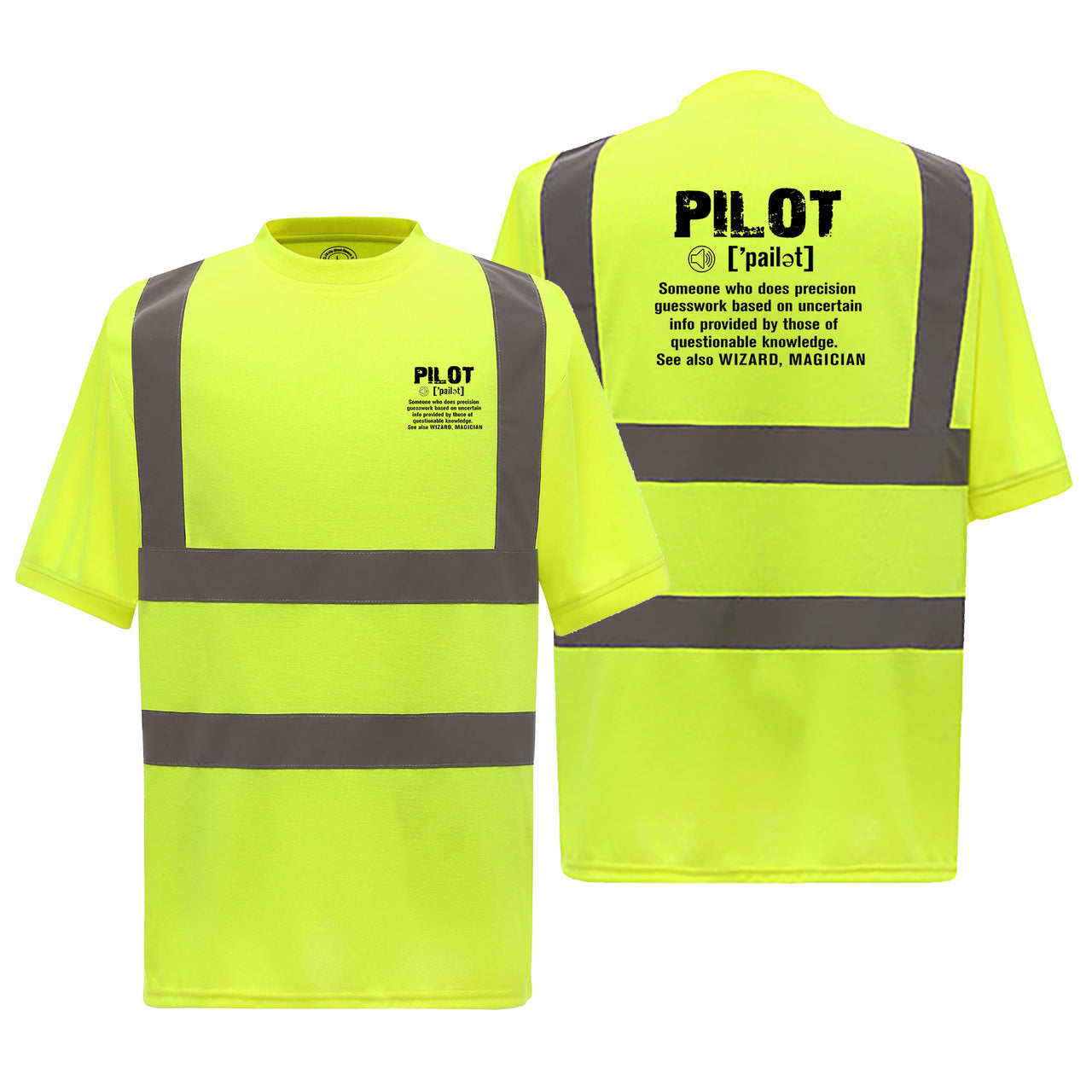 Pilot [Noun] Designed Reflective T-Shirts