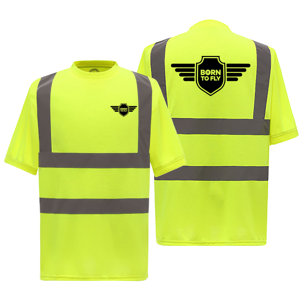 Born To Fly & Badge Designed Reflective T-Shirts