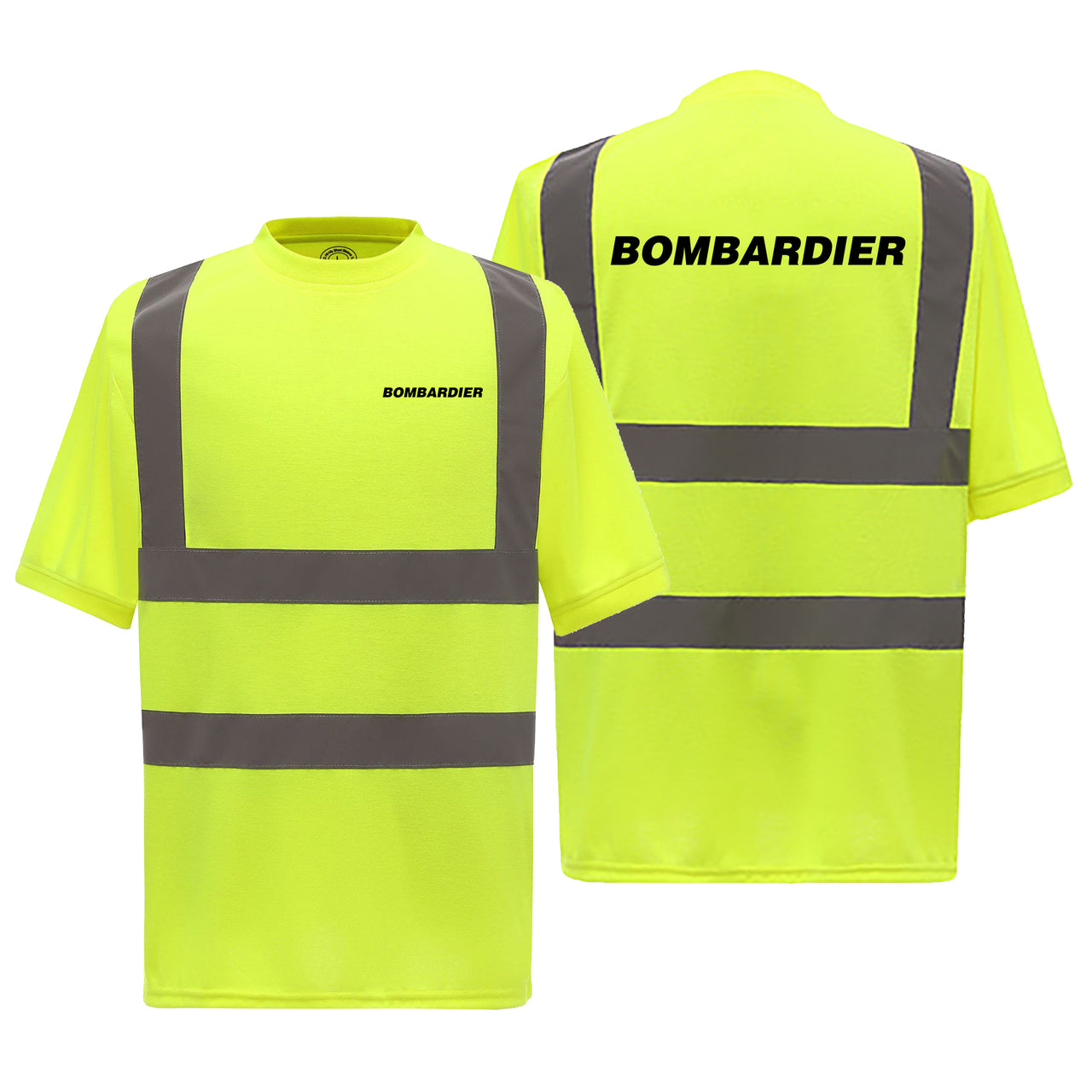 Bombardier & Text Designed Reflective T-Shirts