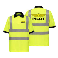 Thumbnail for Pilot & Badge Designed Reflective Polo T-Shirts