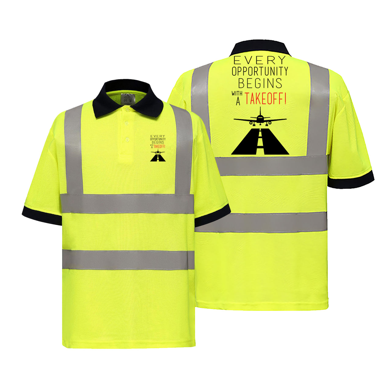 Every Opportunity Designed Reflective Polo T-Shirts