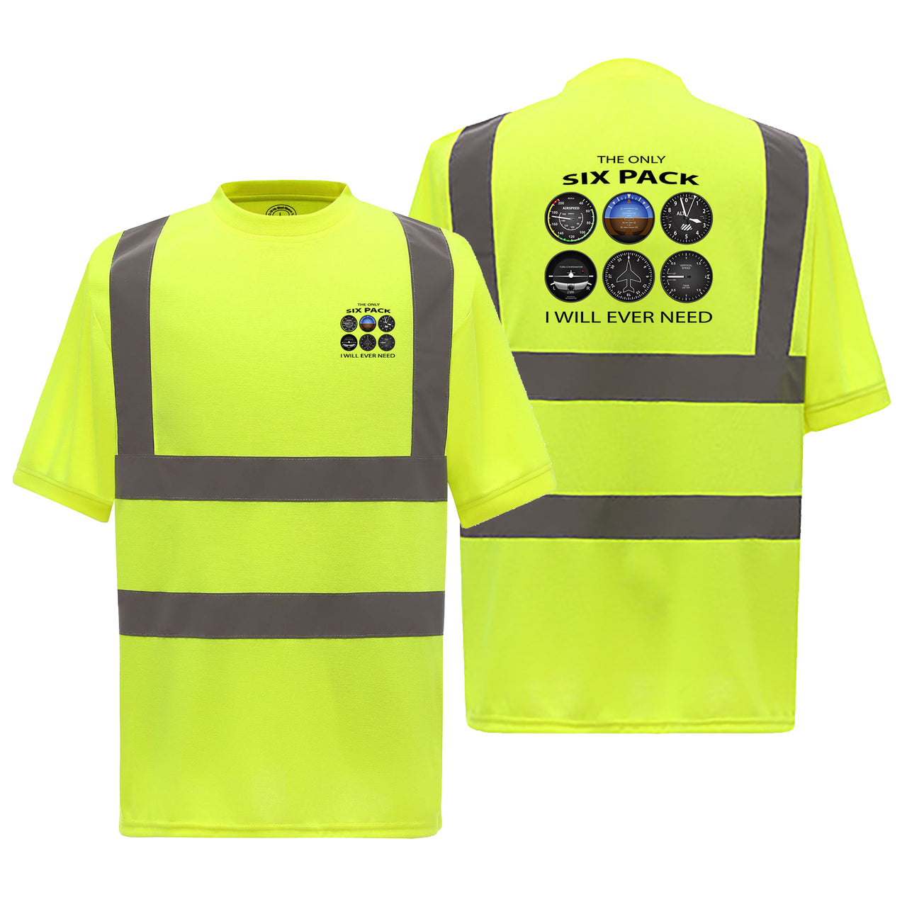 The Only Six Pack I Will Ever Need Designed Reflective T-Shirts