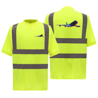 Thumbnail for Multicolor Airplane Designed Reflective T-Shirts