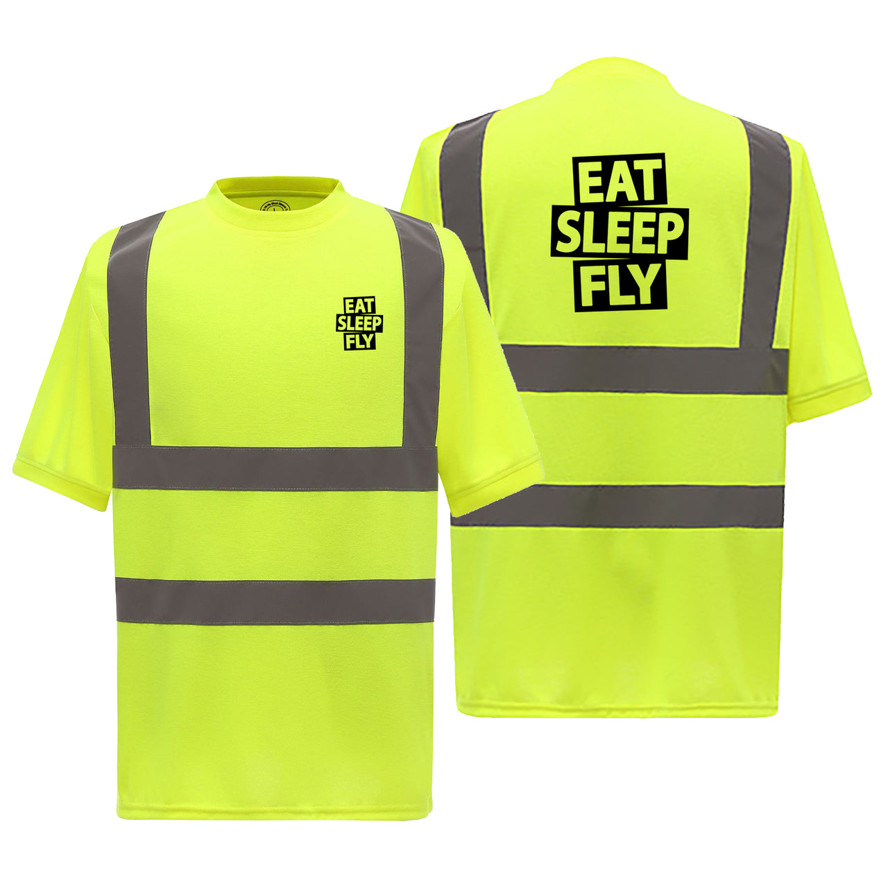 Eat Sleep Fly Designed Reflective T-Shirts