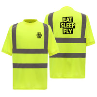 Thumbnail for Eat Sleep Fly Designed Reflective T-Shirts