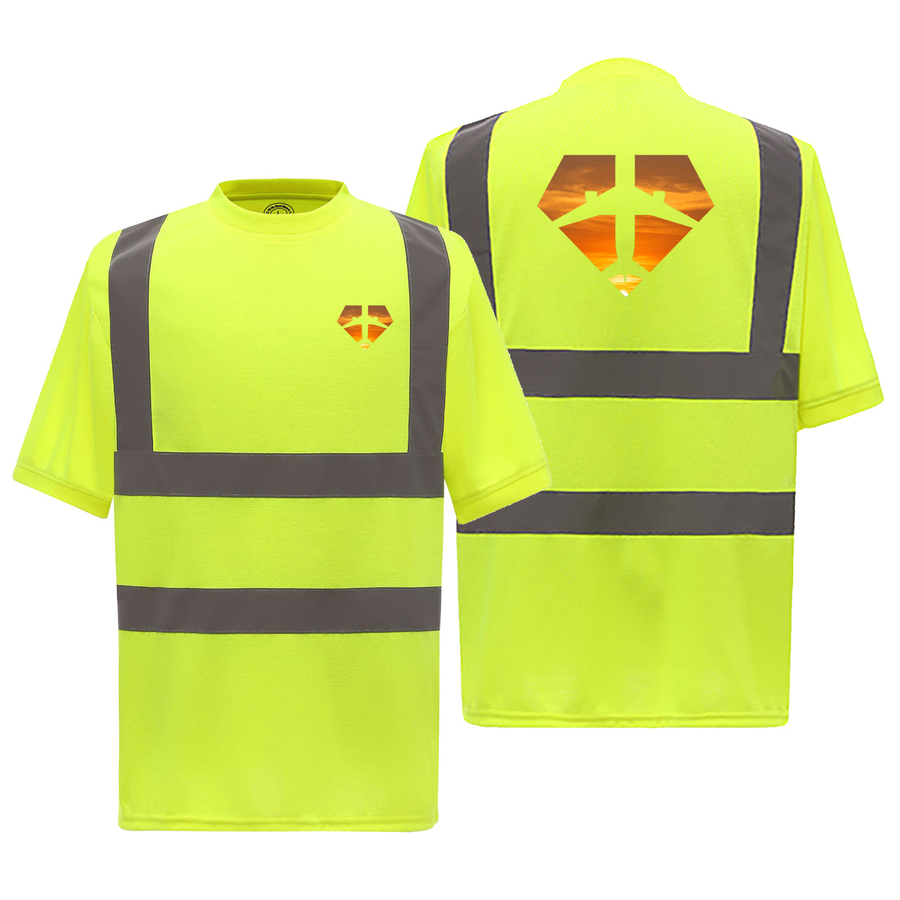 Supermen of The Skies (Sunset) Designed Reflective T-Shirts