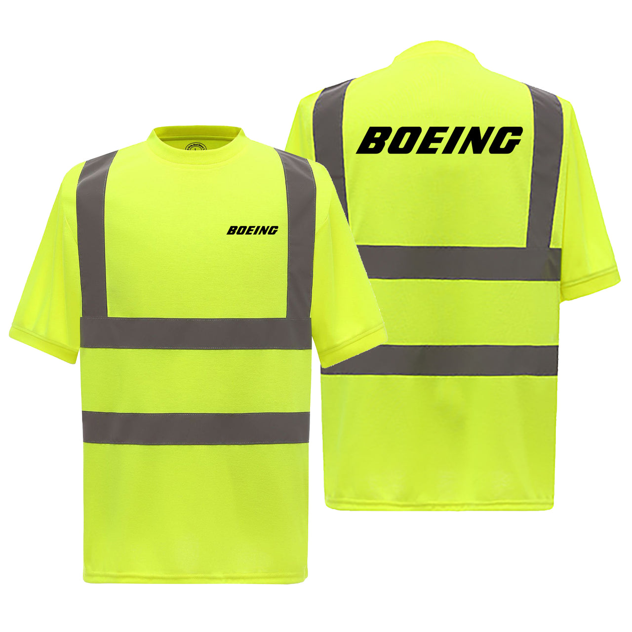 Boeing & Text Designed Reflective T-Shirts