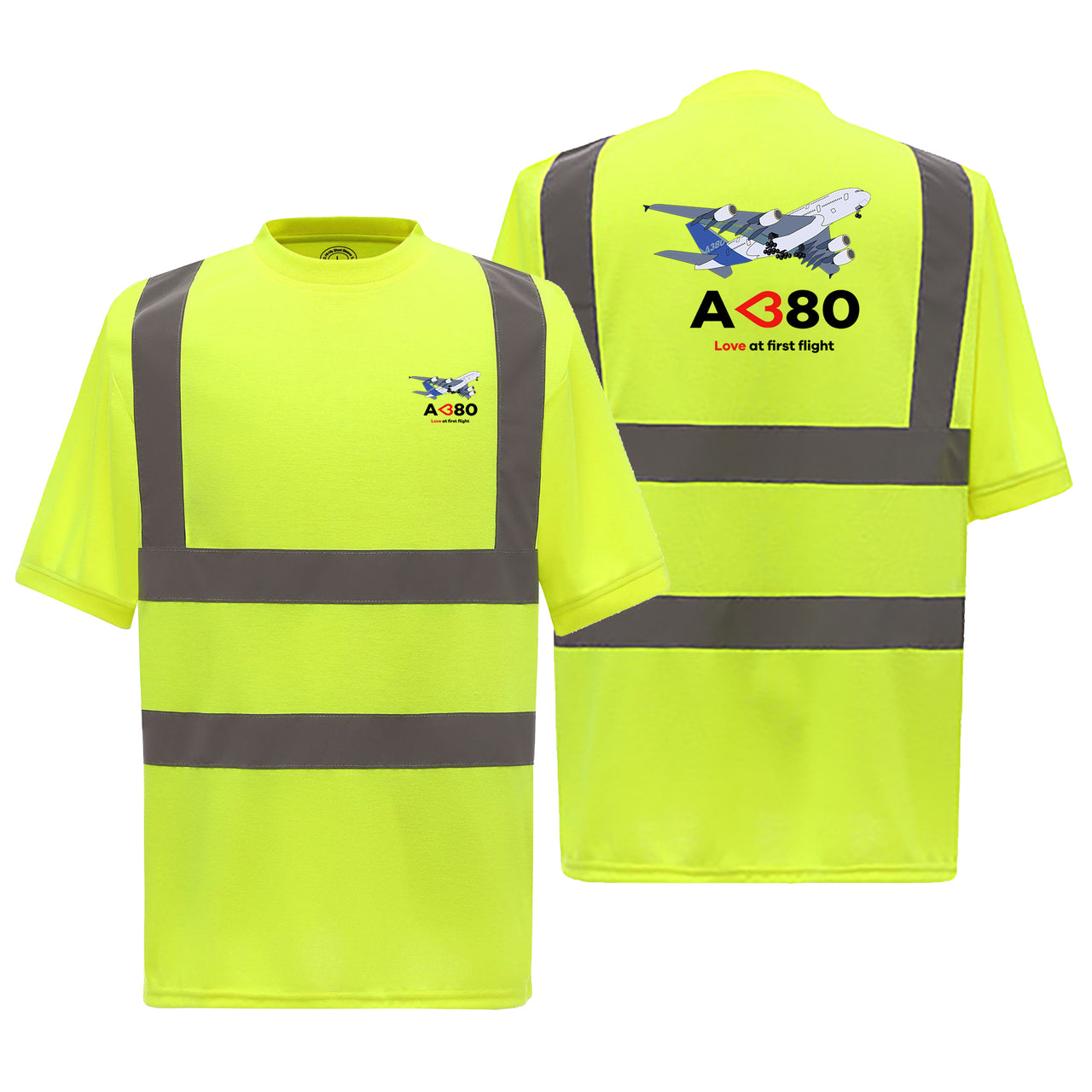 Airbus A380 Love at first flight Designed Reflective T-Shirts