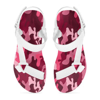 Thumbnail for Military Camouflage Red Designed Open Toe Sandals (Slippers)