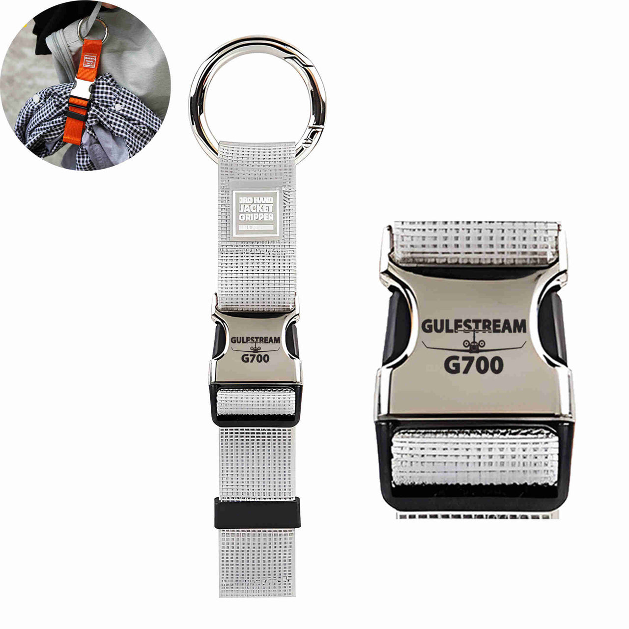 Amazing Gulfstream G700 Designed Portable Luggage Strap Jacket Gripper