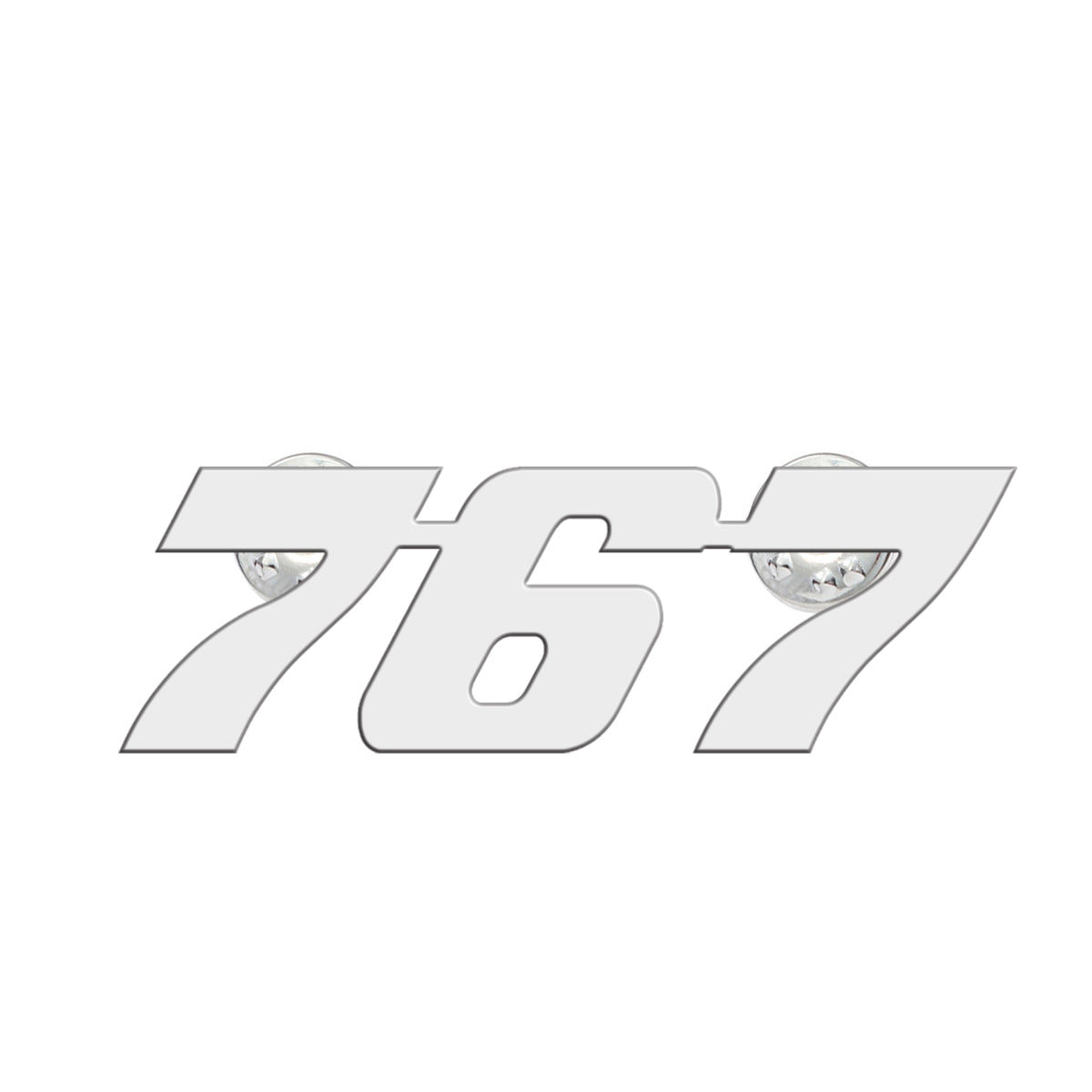 767 Flat Text Designed Hollow Pins