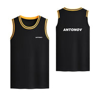 Thumbnail for Antonov & Text Designed Basketball Style Sports Tank Tops