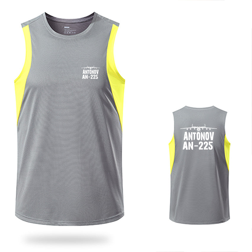 Antonov AN-225 & Plane Designed Men Sleeveless T-shirt Quick Dry Vests