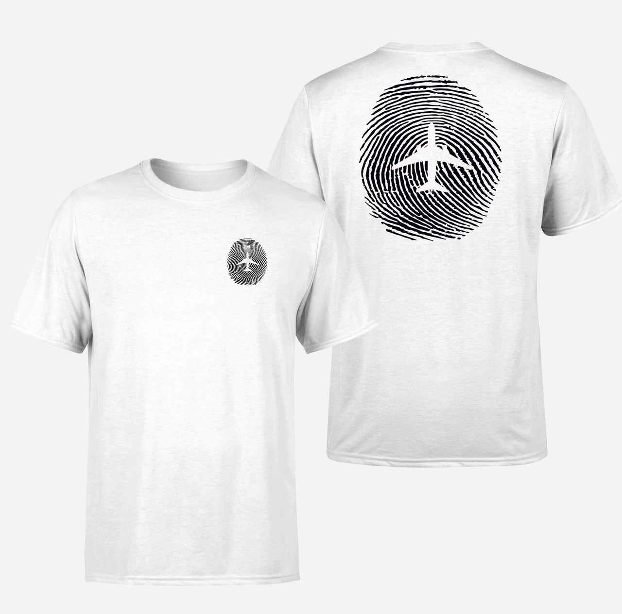 Aviation Finger Print Double-Side T-Shirts