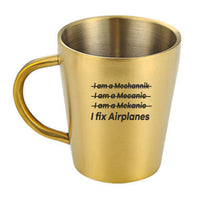 Thumbnail for I Fix Airplanes Designed Stainless Steel Coffee Mugs