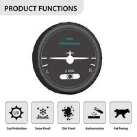 Thumbnail for Airplane Instruments (Turn Coordinator 2) Designed Tire Cover Cases