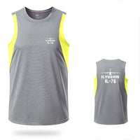 Thumbnail for ILyushin IL-76 & Plane Designed Men Sleeveless T-shirt Quick Dry Vests