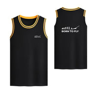 Thumbnail for Born To Fly Glider Designed Basketball Style Sports Tank Tops