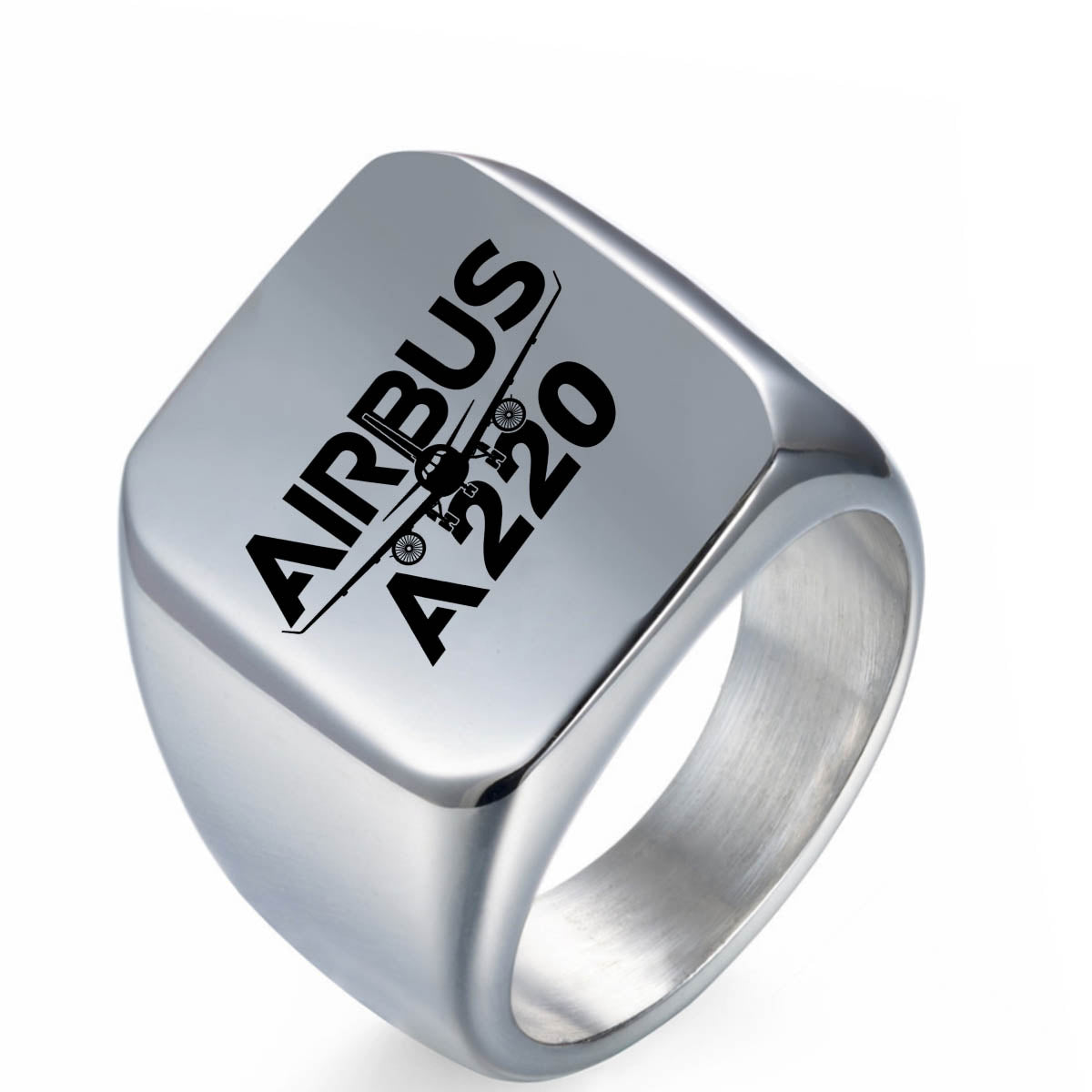 Amazing Airbus A220 Designed Designed Men Rings