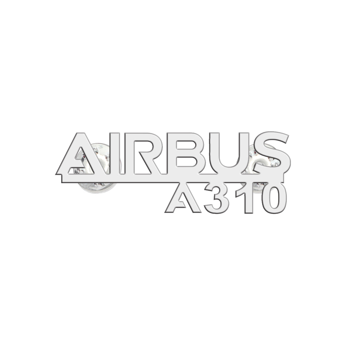 Airbus A310 & Text Designed Hollow Pins