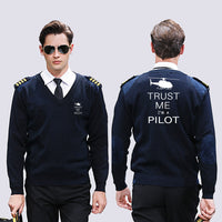 Thumbnail for Trust Me I'm a Pilot (Helicopter) Designed Wool Pilot Sweaters