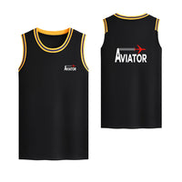 Thumbnail for Aviator Designed Basketball Style Sports Tank Tops