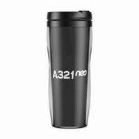 Thumbnail for A321neo & Text Designed Plastic Travel Mugs