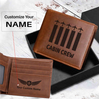 Thumbnail for Colourful Cabin Crew Designed Laser Leather Wallets