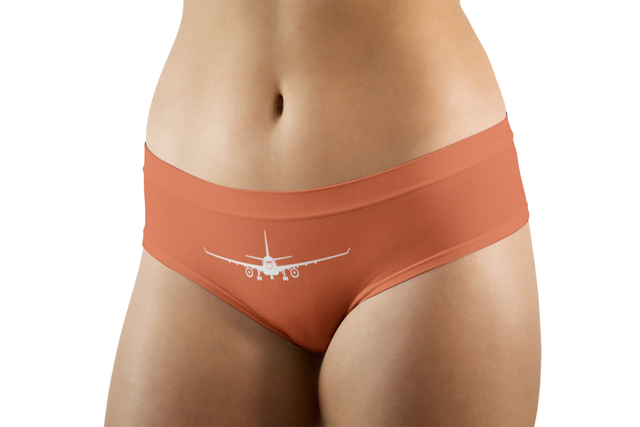 Airbus A330 Silhouette Designed Women Panties & Shorts